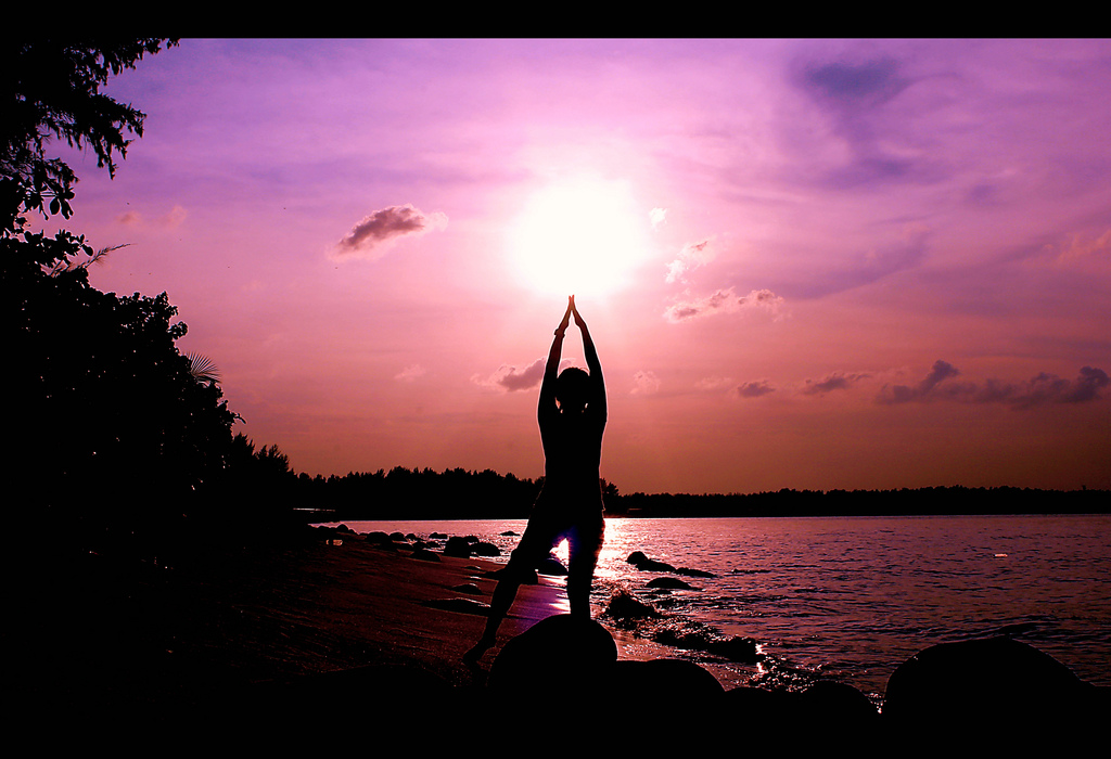 yoga outside photo