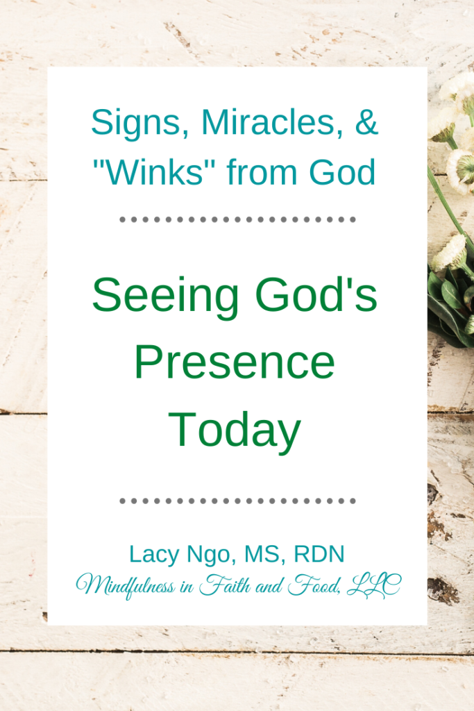 Signs, Miracles, and "Winks" from God; An Amazing story about God's Presence today