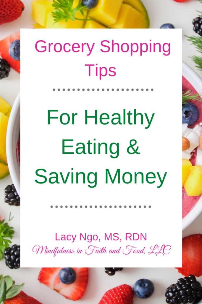Grocery Shopping tips for saving money, healthy eating, and weight loss