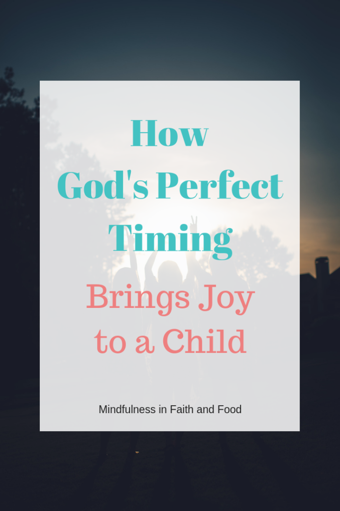 A God moment story about God's perfcet timing: a time when a happy coincidence brings joy to a child