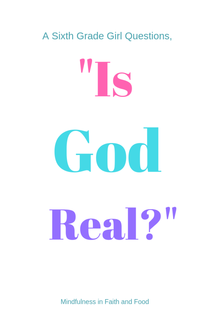 a story about a sixth grade girl pondering the question, "is God real?"