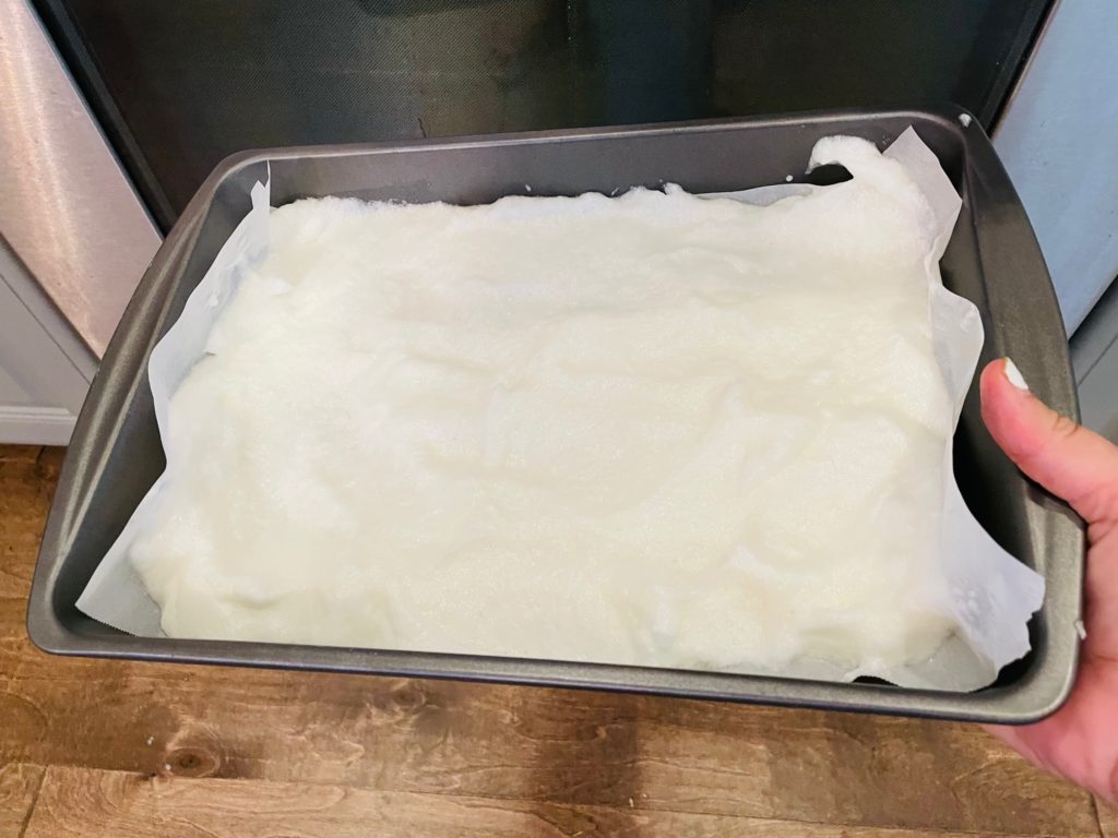 cloud bread in a tray