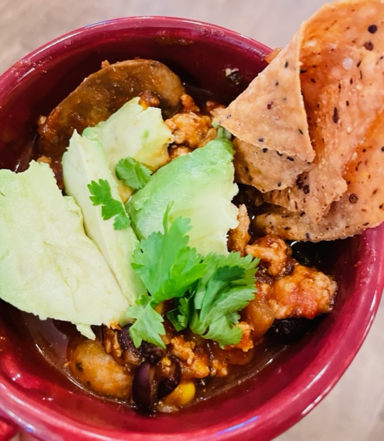 taco chili, chili con carne. konjac rice recipe