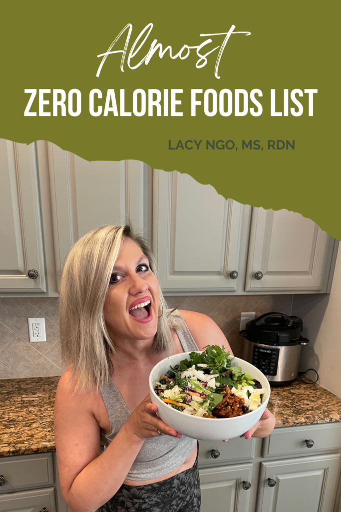 almost zero calorie foods list pdf graphic
