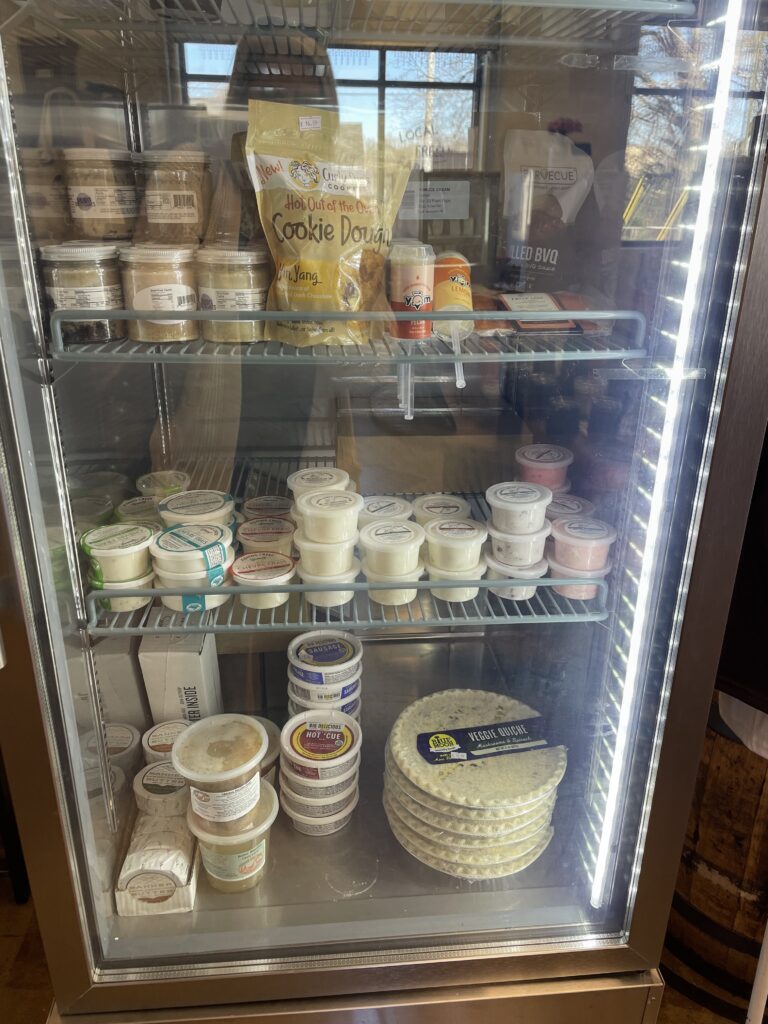 fridge with local South Carolina products
