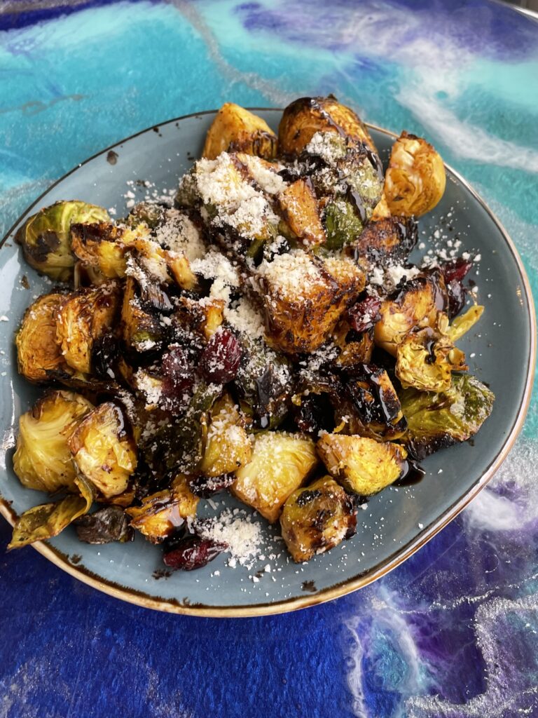 Brussel Sprouts at Corks, Cooks, & Books